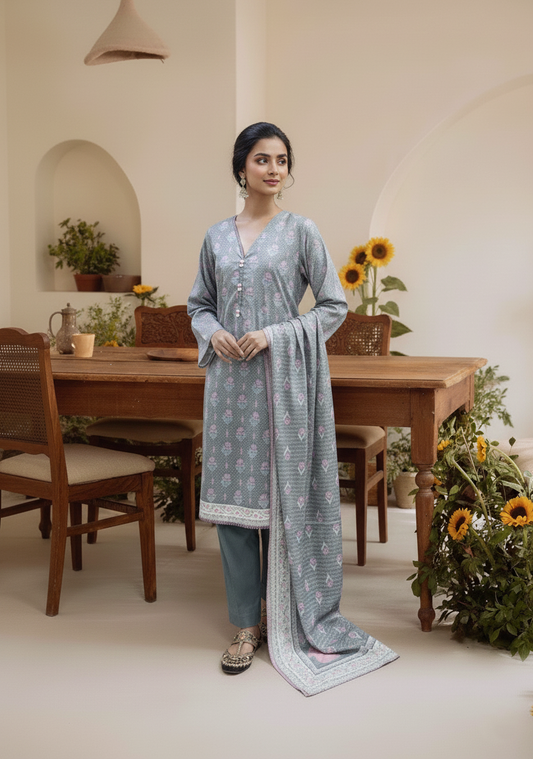 Printed 3 Pieces Lawn