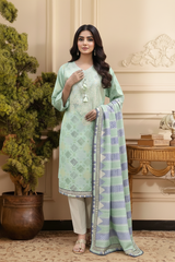 Embroidery 3 Pieces Lawn