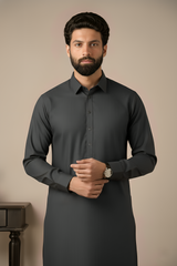 Gold Medal Style- Grey Kameez Shalwar