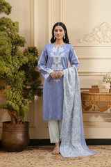 Embroidery 3 Pieces Lawn