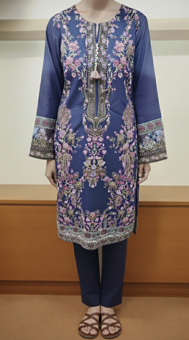 Embroidered 3 Pieces Cotton