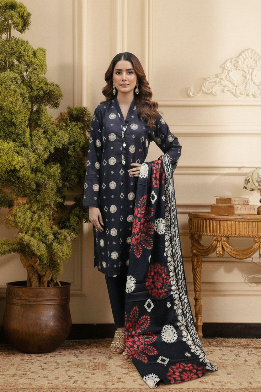 Printed 3 Pieces Lawn