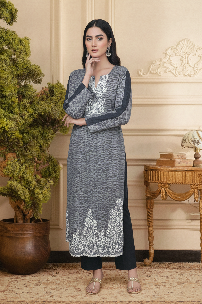 Embroidery 3 Pieces Lawn