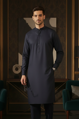 China Boski- Navy Kameez Shalwar