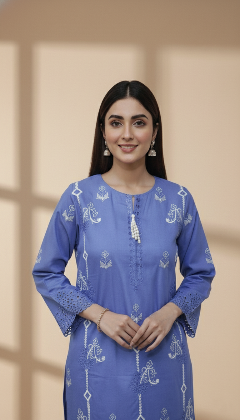 Embroidered 2 Pieces Cotton