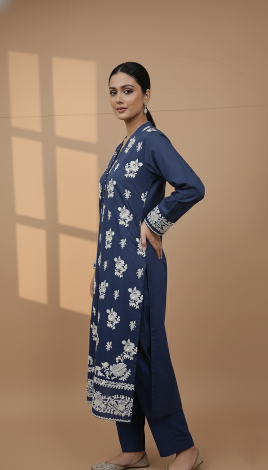 Embroidered 3 Pieces Khaddar