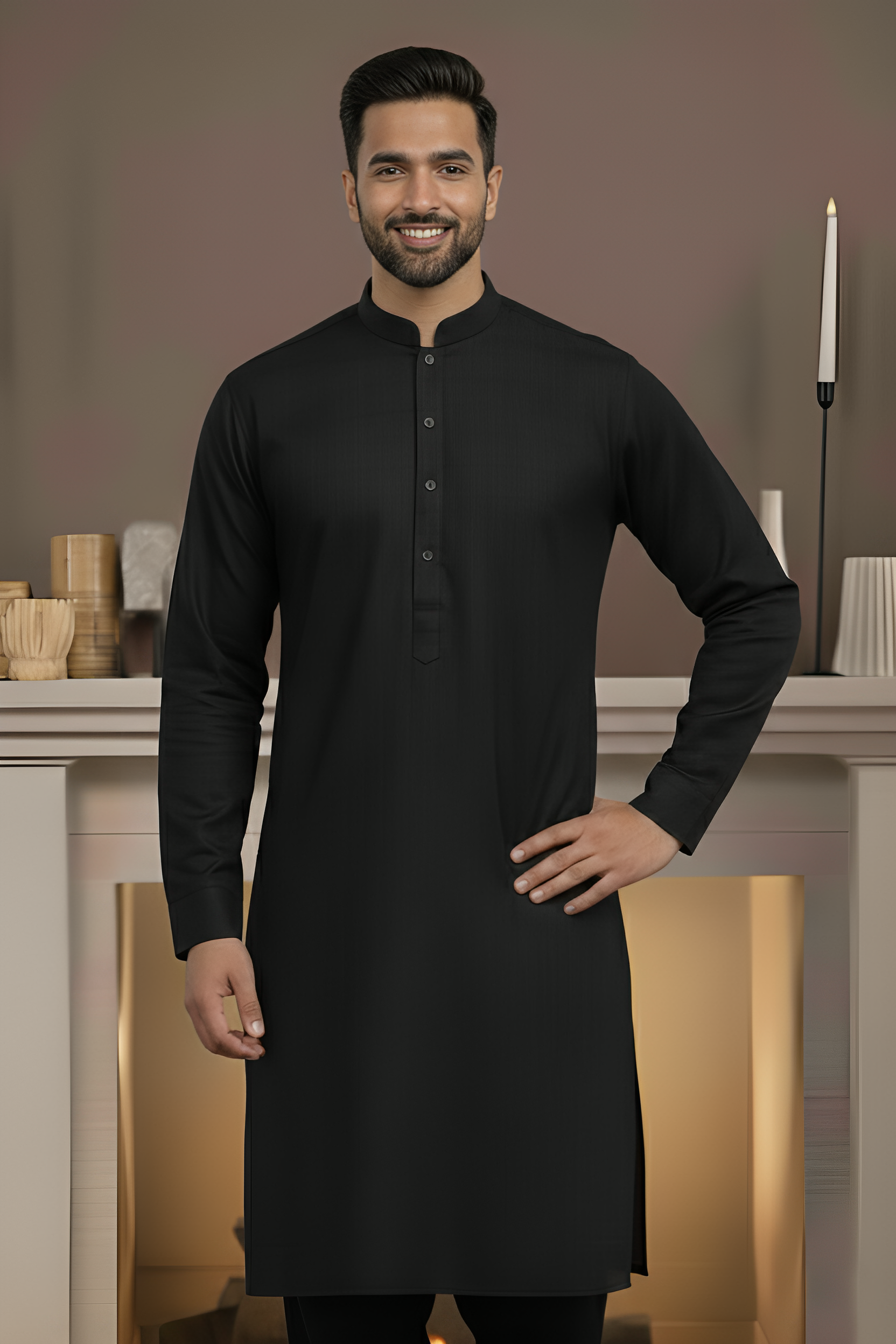 Vintage-Black Kameez Shalwar