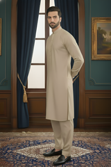 Inspiration- L Brown Kameez Shalwar