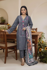 Embroidery 3 Pieces Khaddar