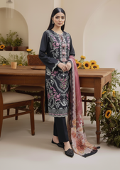 Embroidered 3 Pieces Cotton