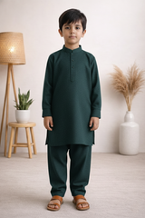 Gentle Men- Boy Teal Kameez Shalwar