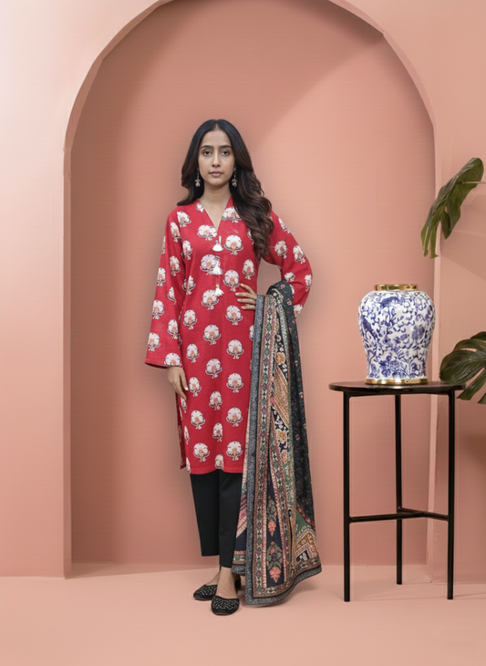 Printed 3 Pieces Khaddar