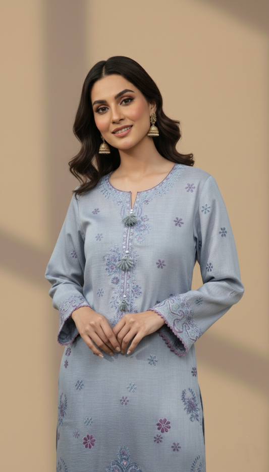 Embroidered 3 Pieces Cotton