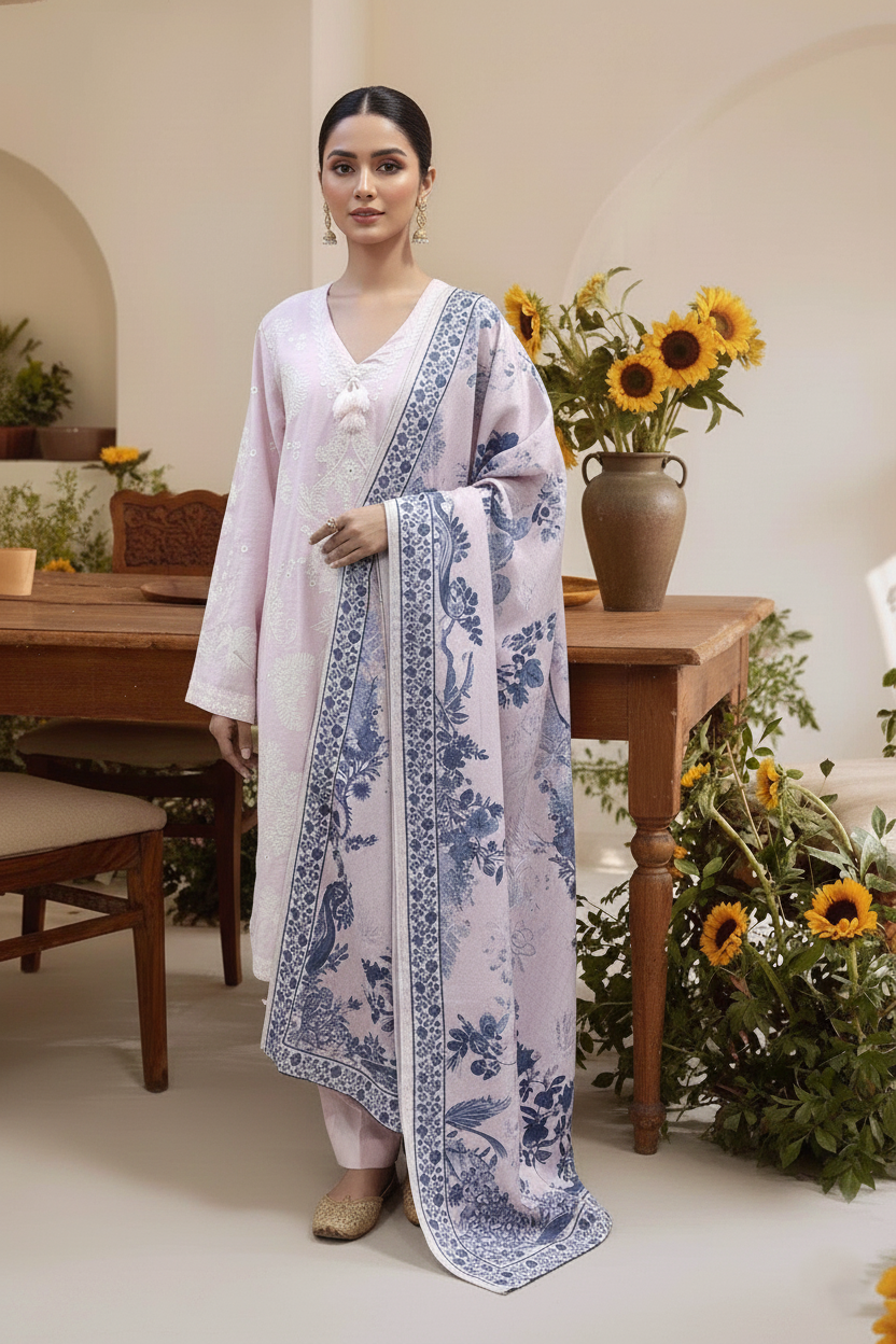 Embroidery 3 Pieces Khaddar