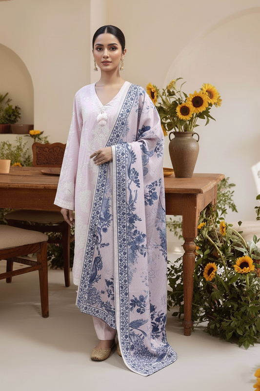 Embroidery 3 Pieces Khaddar