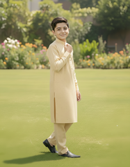 Comfort - Boy Light Mustard Kameez Shalwar