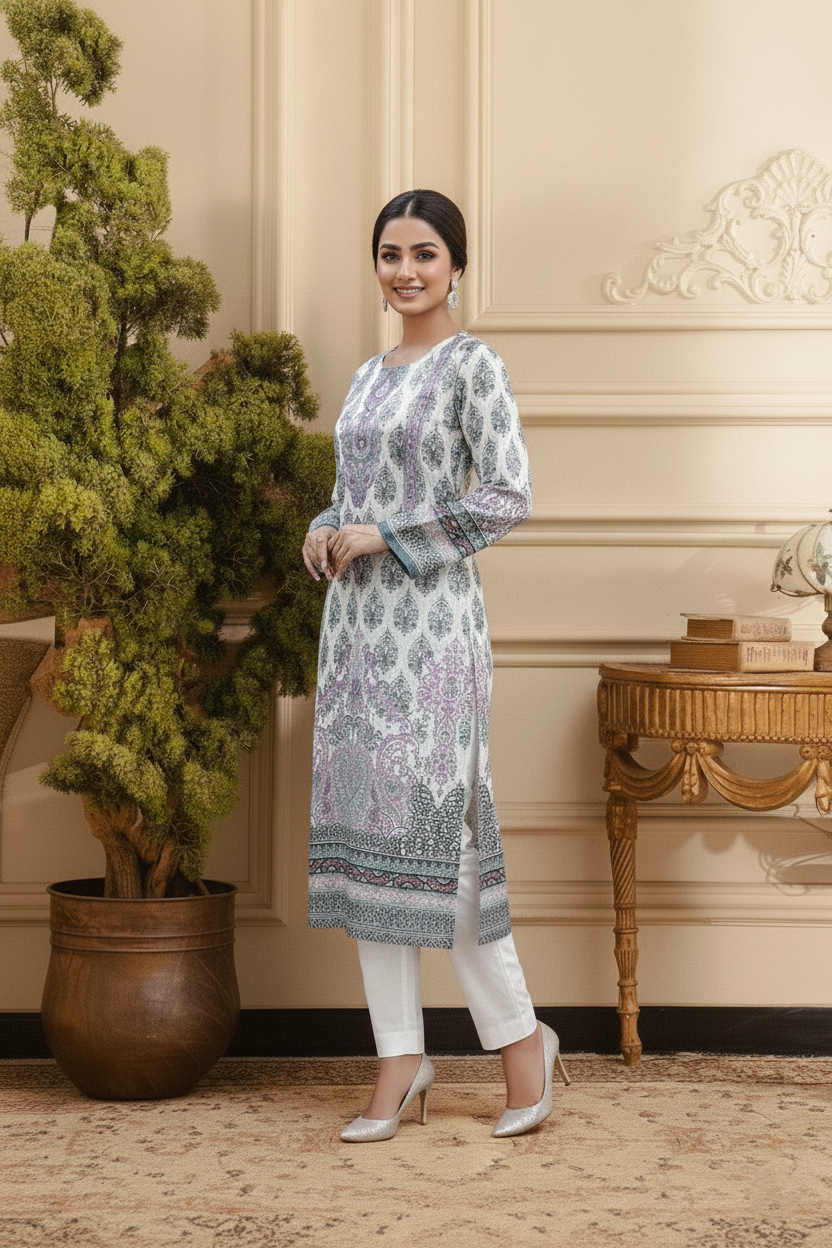 Embroidery 3 Pieces Lawn