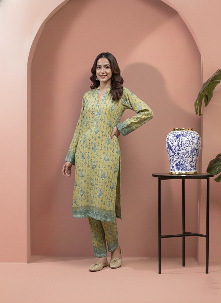 Printed 3 Pieces Khaddar