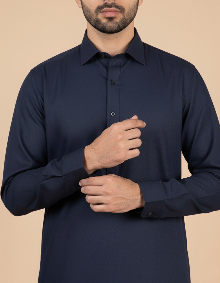 Men’s Classic Navy Shalwar Kameez