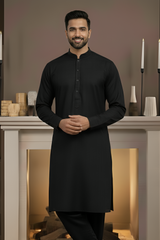 Vintage-Black Kameez Shalwar