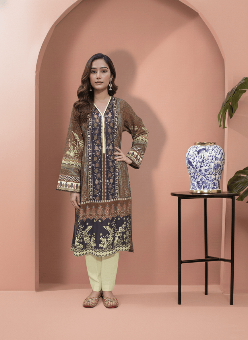 Printed 3 Pieces Khaddar