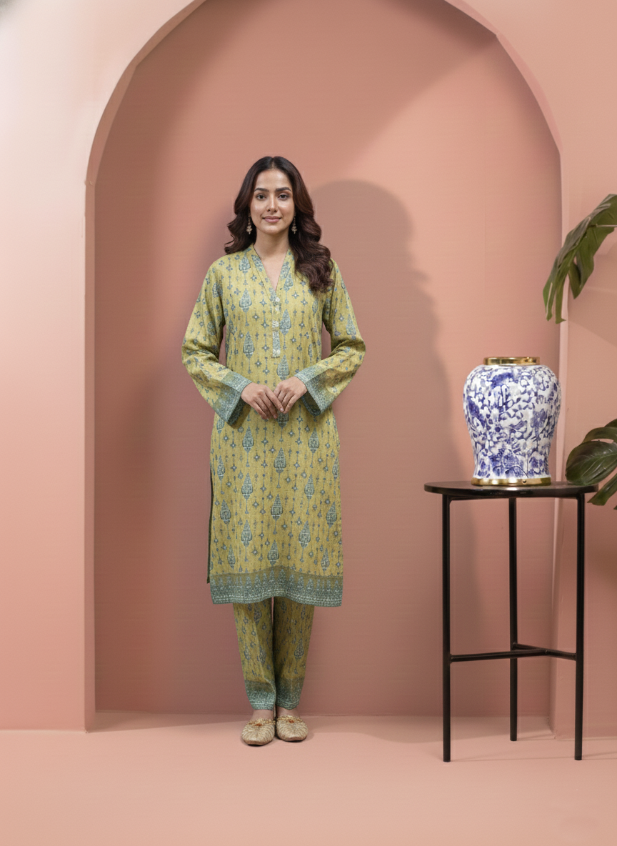 Printed 3 Pieces Khaddar