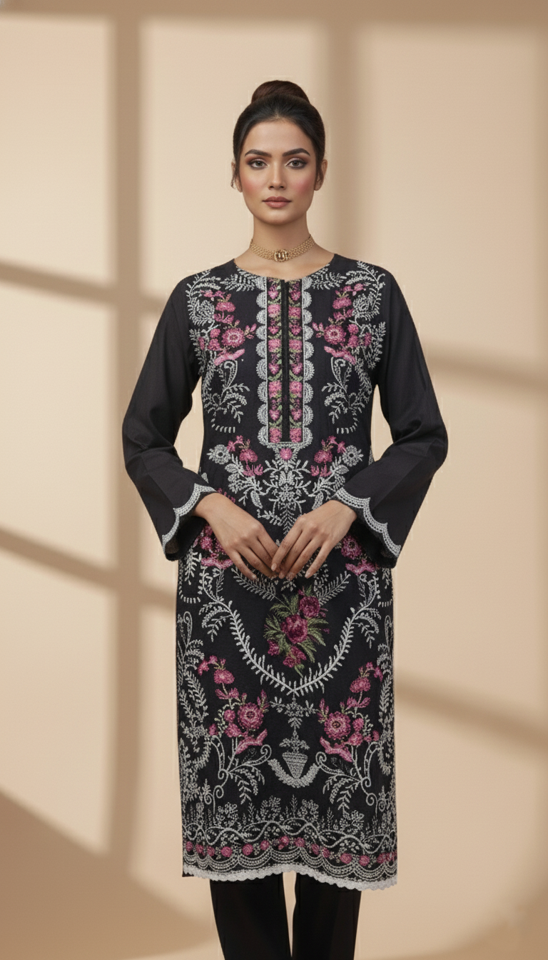 Embroidered 3 Pieces Cotton