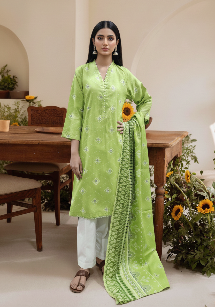 Printed 3 Pieces Lawn