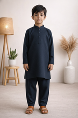 Gentle Men- Navy Boy Kameez Shalwar