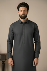 Gold Medal Style- Grey Kameez Shalwar