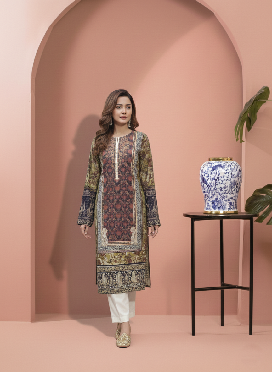 Printed 3 Pieces Khaddar