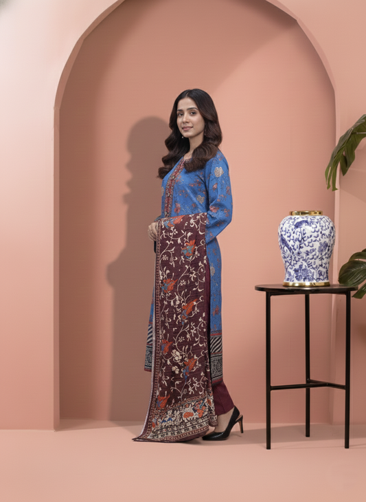 Printed 3 Pieces Khaddar