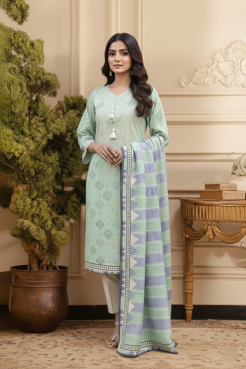 Embroidery 3 Pieces Lawn