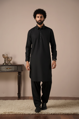 Men’s Classic Black Shalwar Kameez