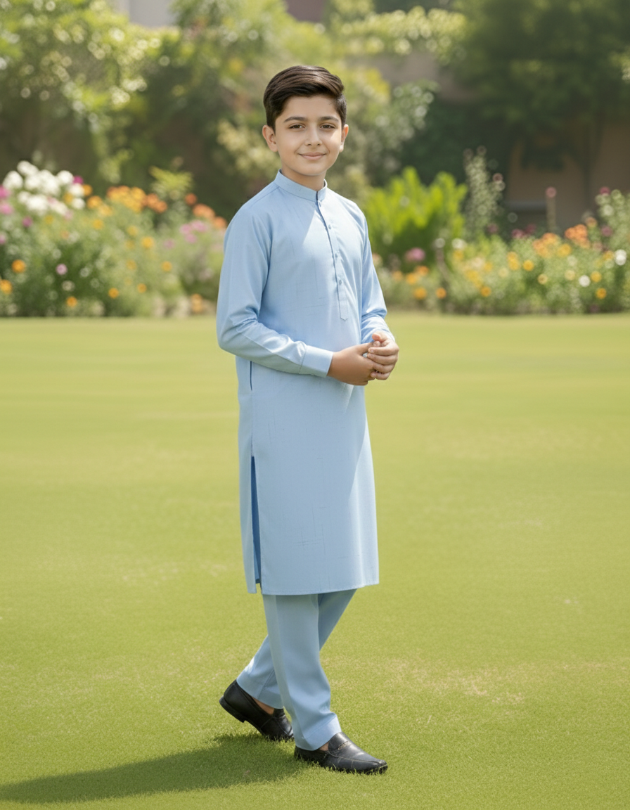 Comfort - Boy Sky Blue Kameez Shalwar