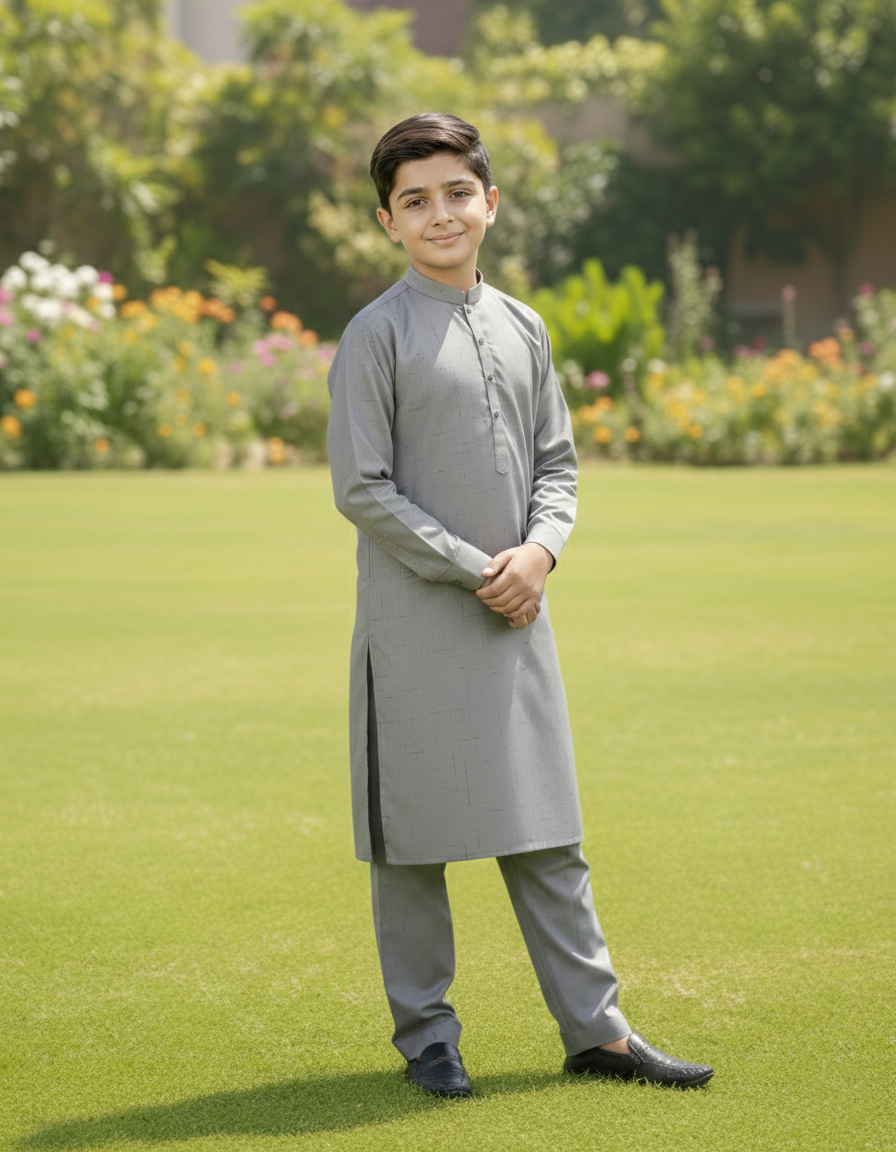 Comfort - Boy Ash Grey Kameez Shalwar