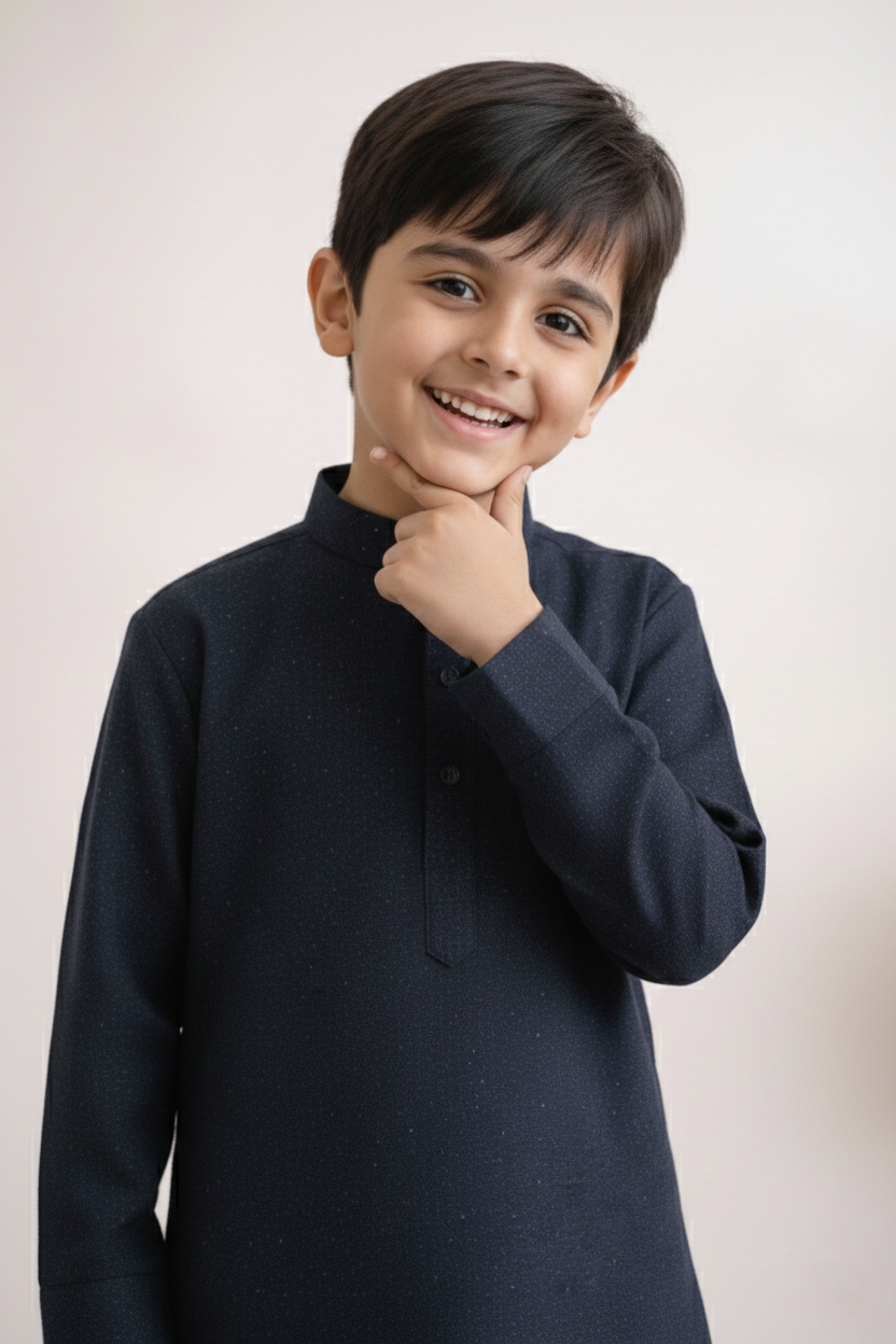 Gentle Men- Navy Boy Kameez Shalwar