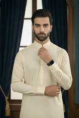 Inspiration-Cream Kameez Shalwar