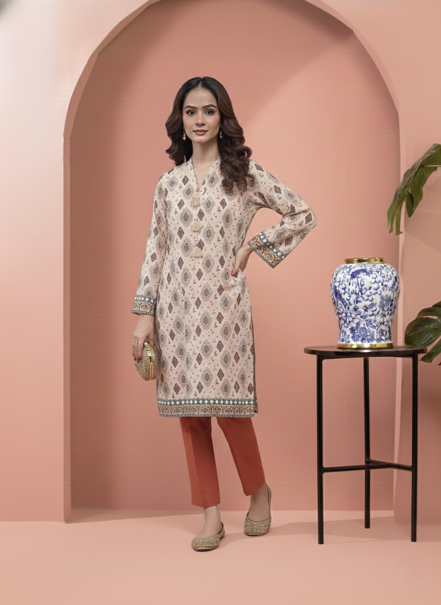 Printed 3 Pieces Khaddar