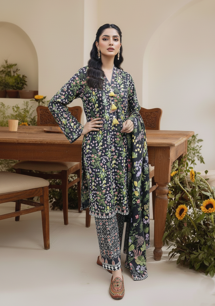 Printed 3 Pieces Khaddar