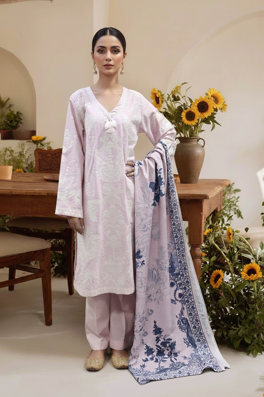 Embroidery 3 Pieces Khaddar