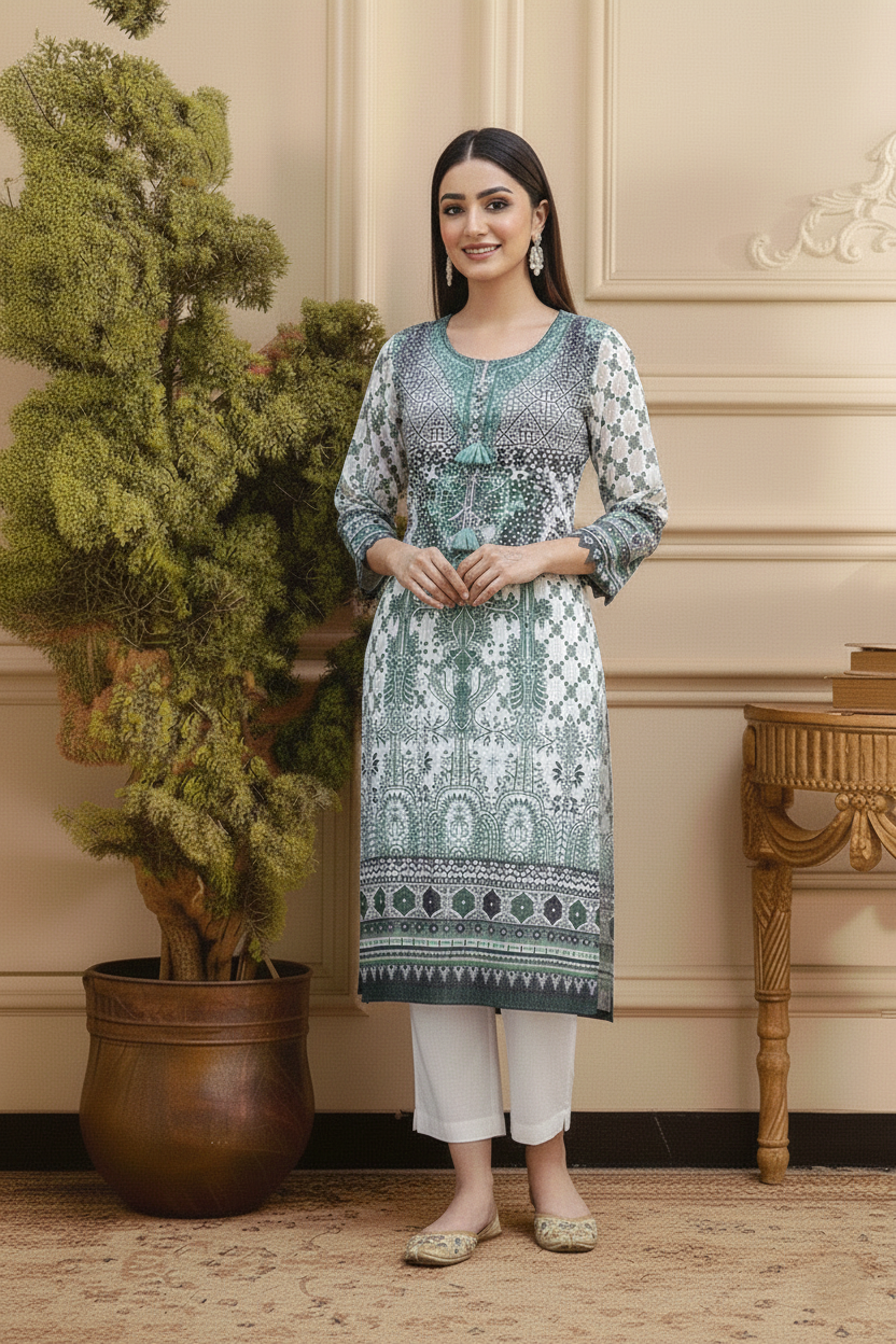 Embroidery 3 Pieces Lawn