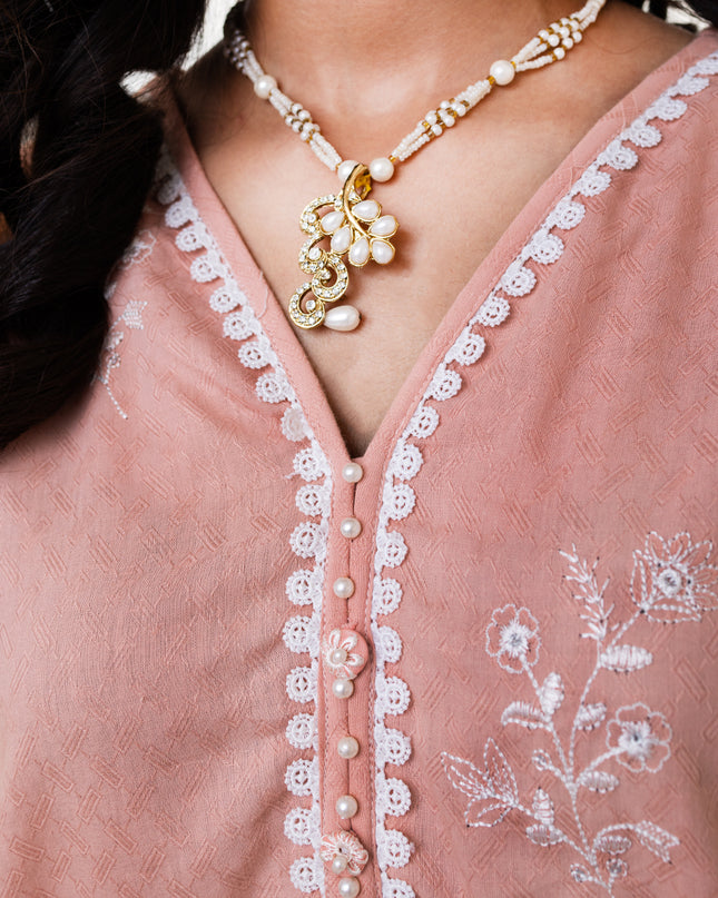 Women Embroidered 2 Pcs Suit