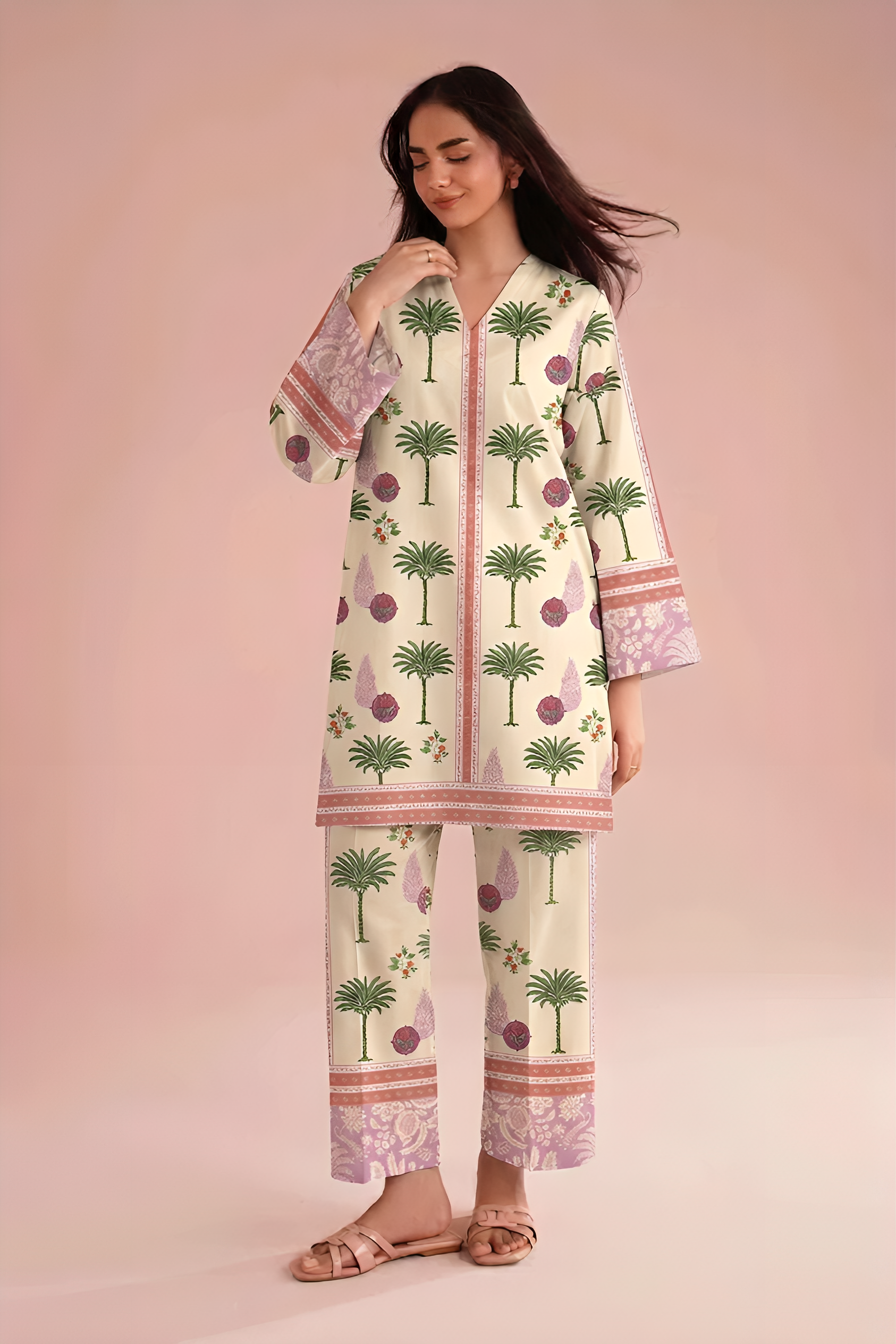 WPLU-03 Printed lawn 2-Pcs Unstitched