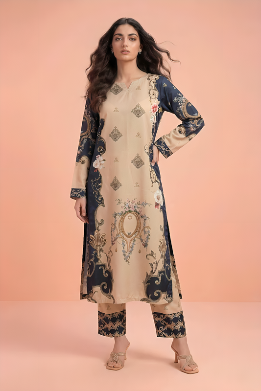 WPLU-07 Printed lawn 2-Pcs Unstitched
