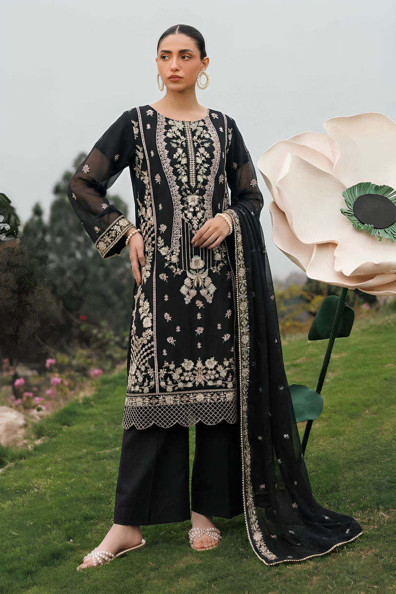 WFCU-05 Formal Embroidery Chiffon Unstitched 3-PCS