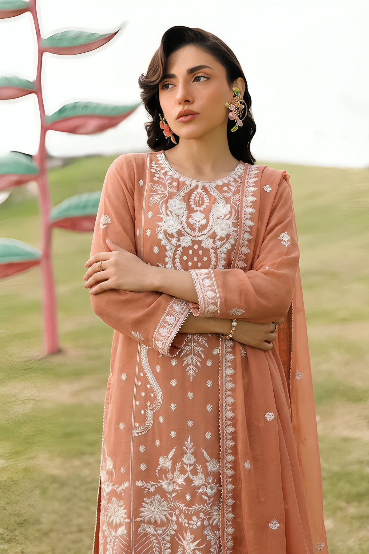 WFCU-07 Formal Embroidery Chiffon Unstitched 3-PCS