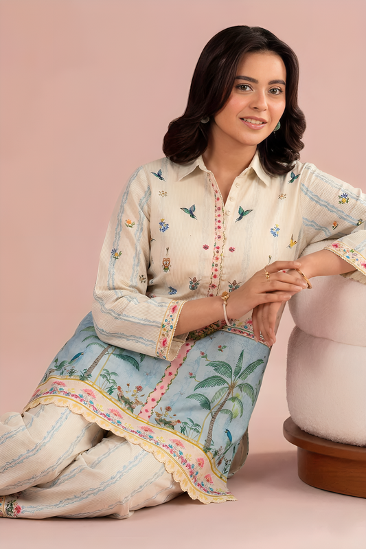 WPLU-05 Printed lawn 2-Pcs Unstitched