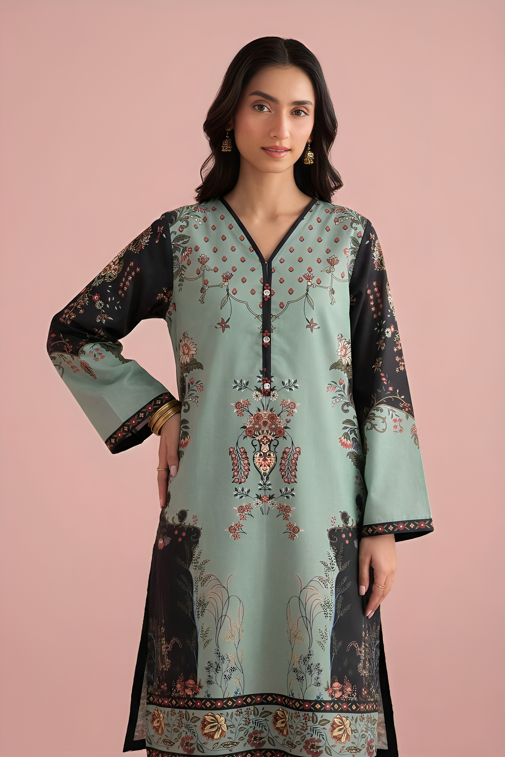 WPLU-08 Printed lawn 2-Pcs Unstitched