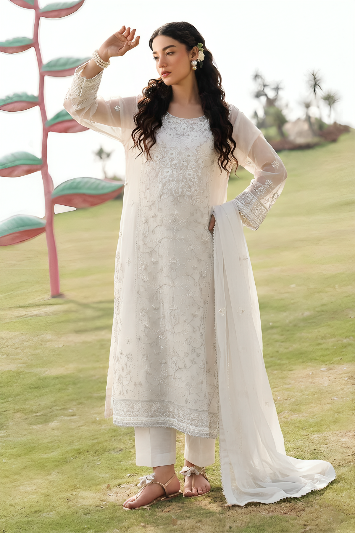 WFCU-03 Formal Embroidery Chiffon Unstitched 3-PCS